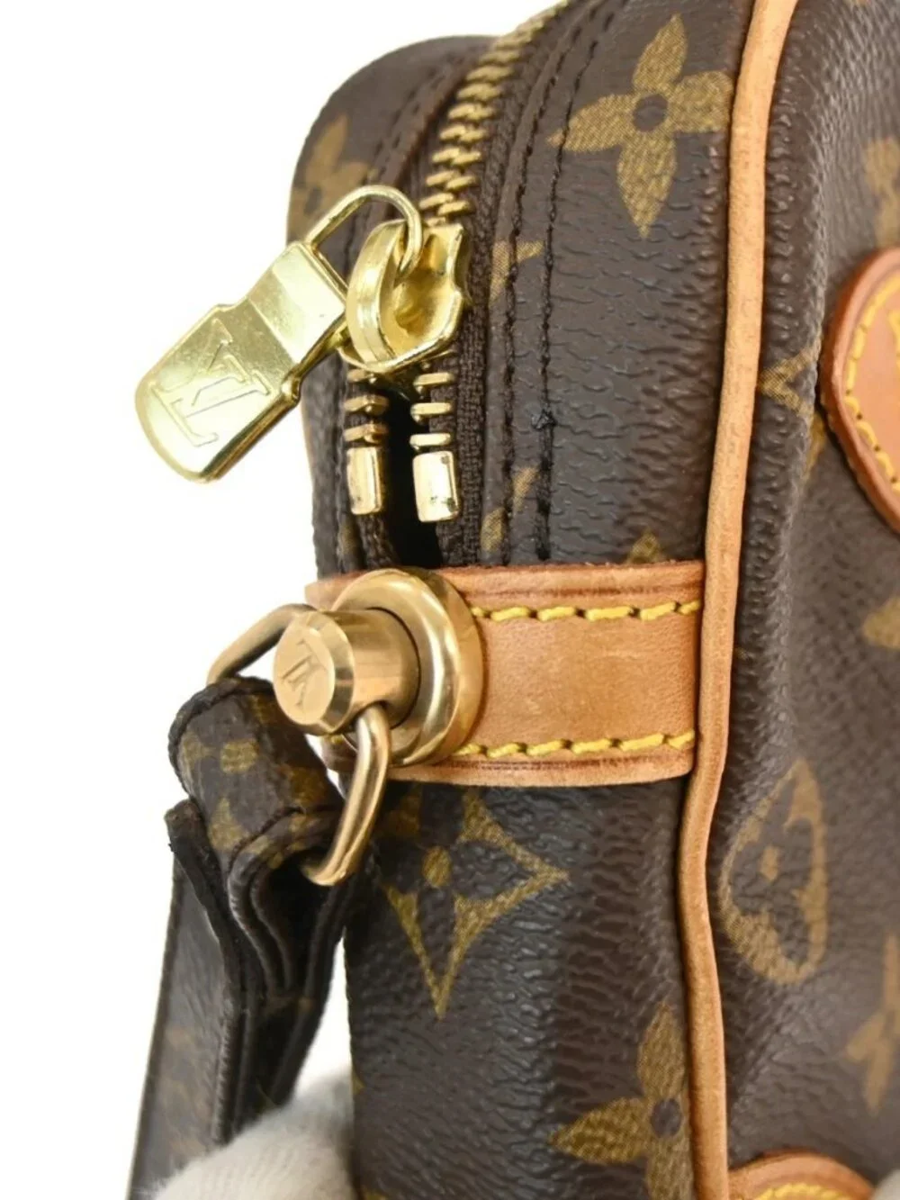 1 LOUIS VUITTON MARLY DRAGONNE GM CLUCTH BAG PURSE - Picture 4 of 11